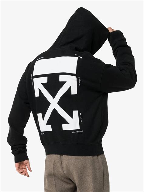 white and black off hoodie